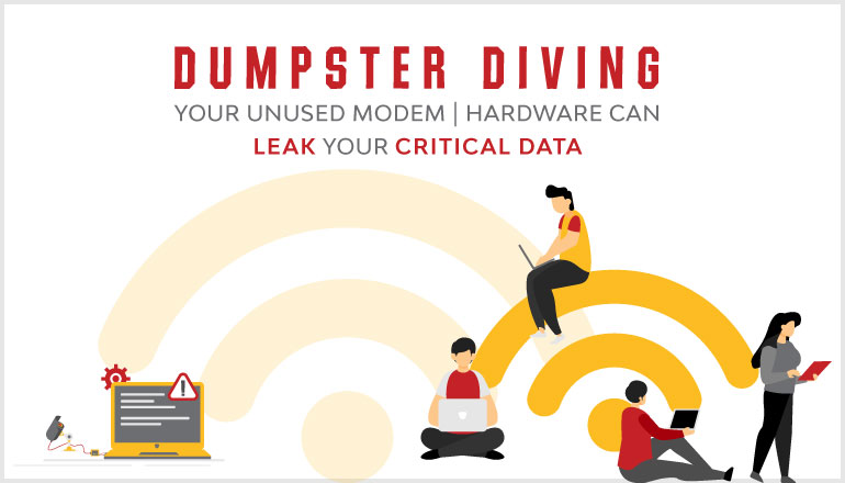 Dumpster Diving-Your Unused Modem Hardware can Leak Your Critical Data