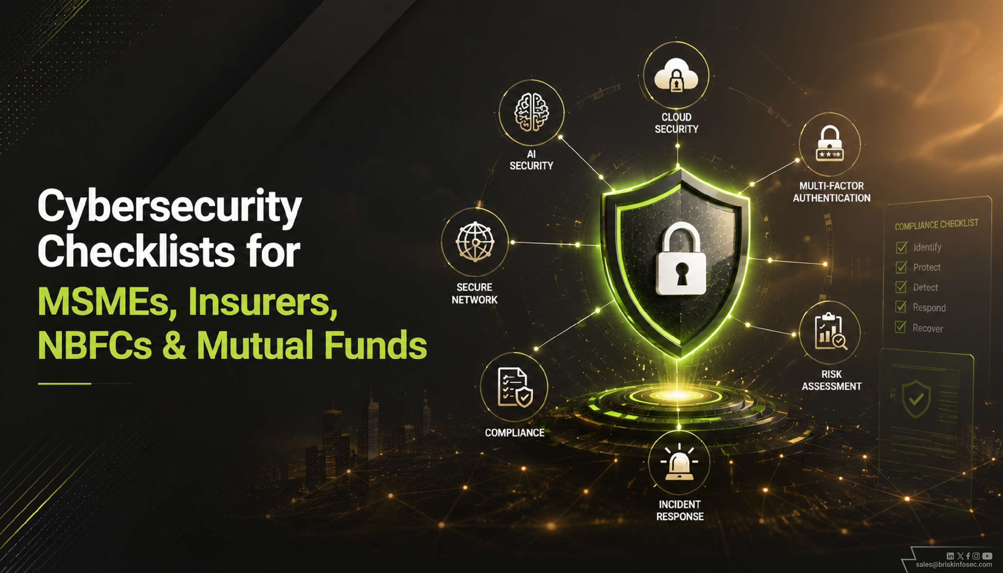 Cybersecurity Checklists for MSMEs, Insurers, NBFCs, and Mutual Funds