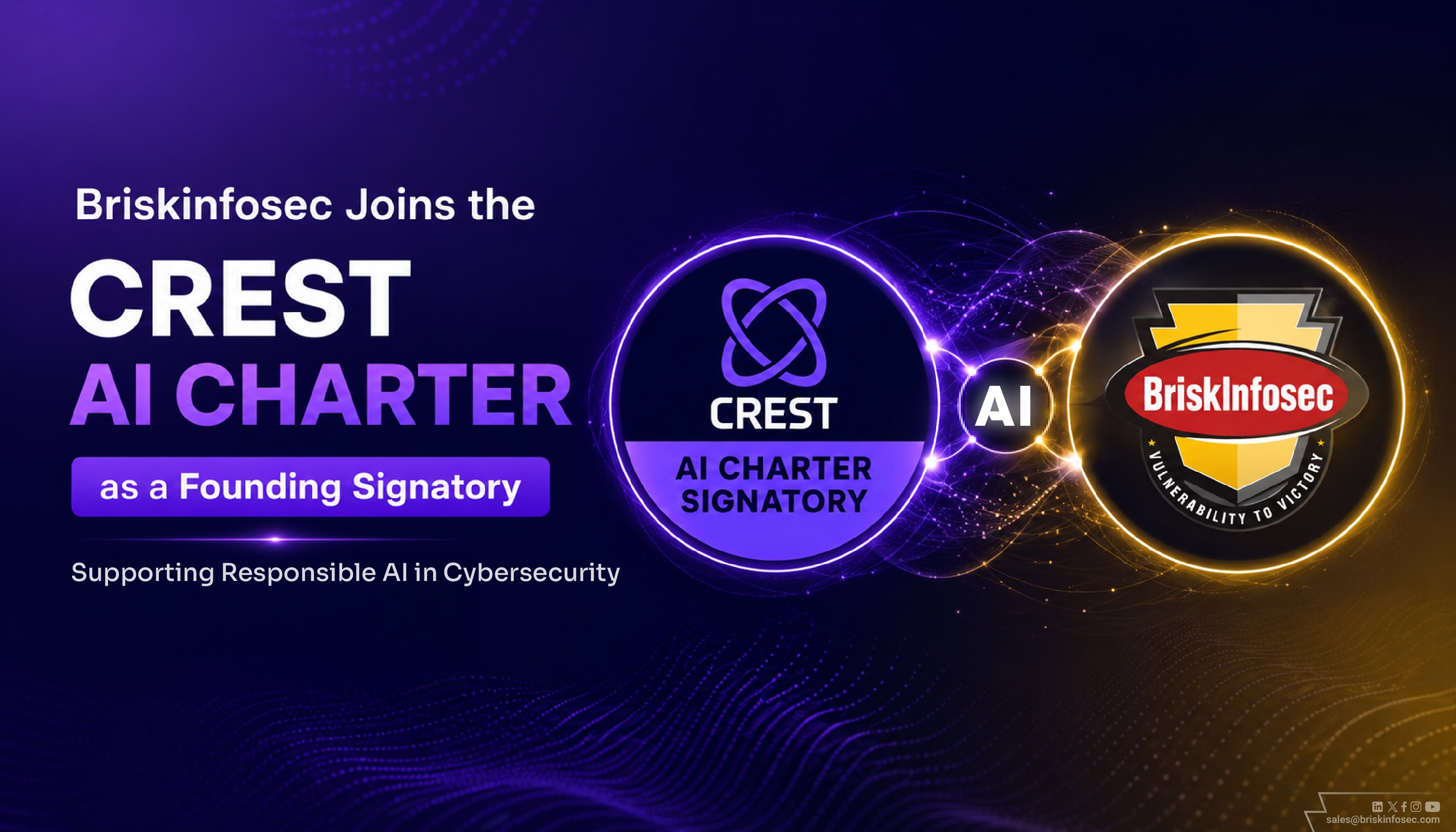 Briskinfosec Becomes a Founding Signatory of the CREST AI Charter