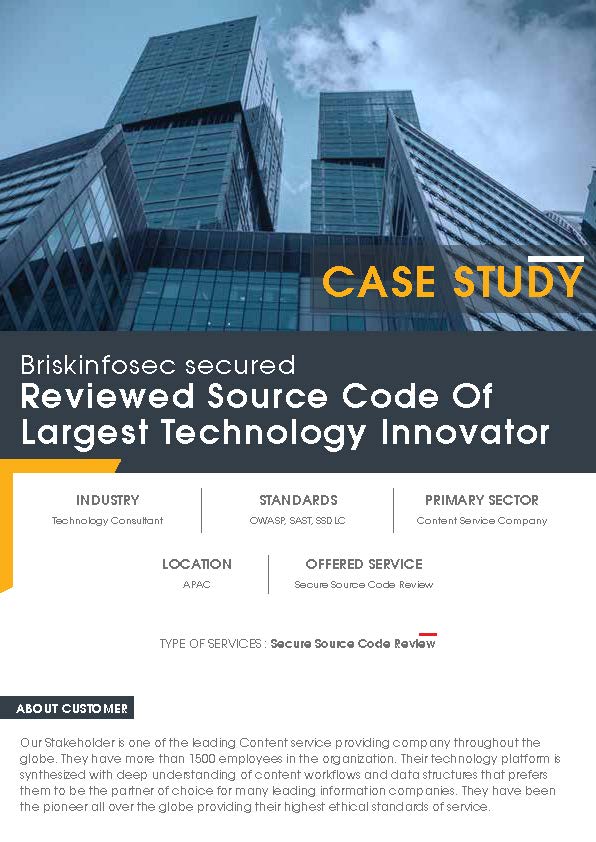 Secure Source Code Review Case Study