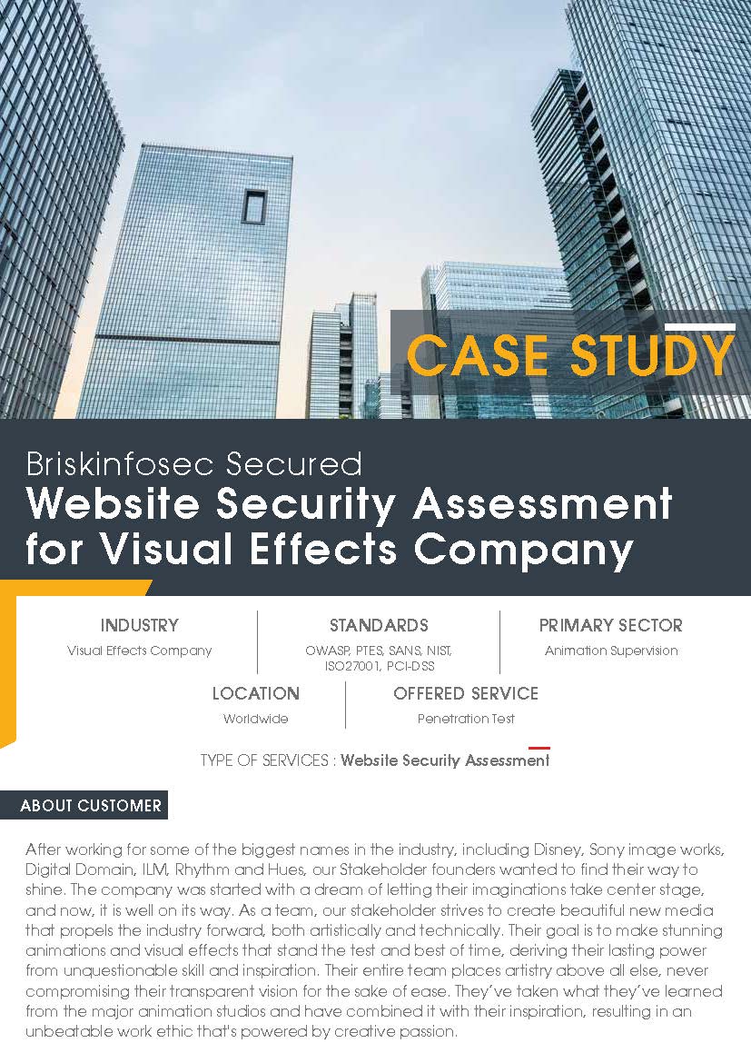 Website Security Assessment Case Study