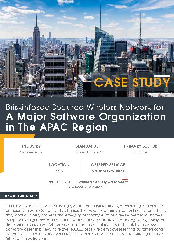 Wireless Security Assessment Case Study