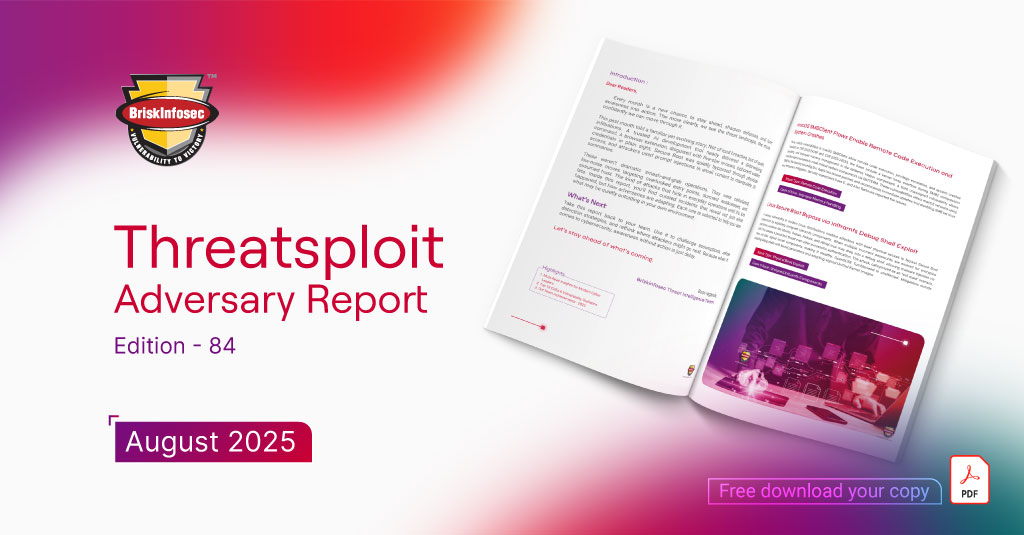 Threatsploit Adversary Report August 2025
